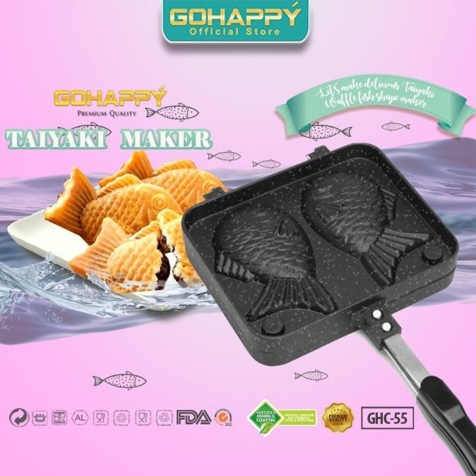 Bungeoppang Maker Cetakan Taiyaki Pan Waffle Kue Ikan Korea