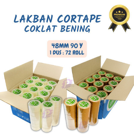 

Lakban / Selotip Cortape 48Mm 90Y 1 Dus