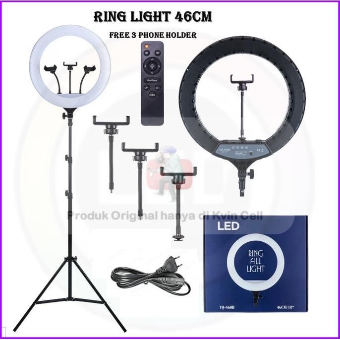 Paket Ringlight 45cm Besar Jumbo Ring Light 45 CM Murah + Light Stand