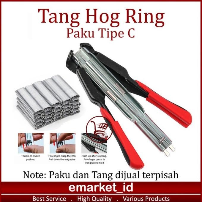 Tang Hog Ring / Pengikat Kandang M-Ring Paku Tipe C / Staples Plier