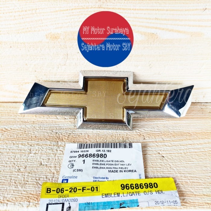 Emblem Chevrolet Belakang Chevrolet Spark 1200 Cc Promo