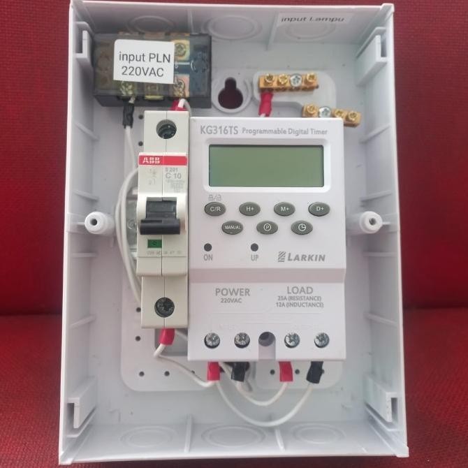 [Bisa Cod] Panel Lampu Otomatis Timer Digital