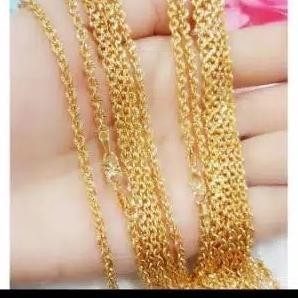 Rantai Kalung Nori panjang 45 50 cm Gold Silver