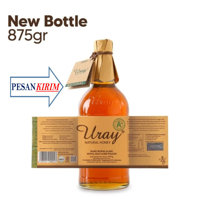 

Ready Madu Uray Besar 640ml / 875g Natural Honey