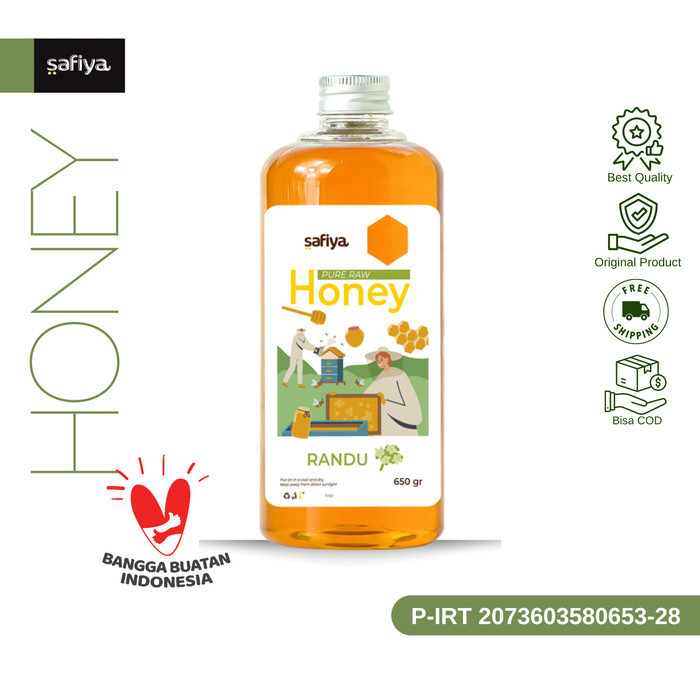 

Ready Madu Murni Randu 650gr Series RawHoney Madu Asli Authentic Safiya Food