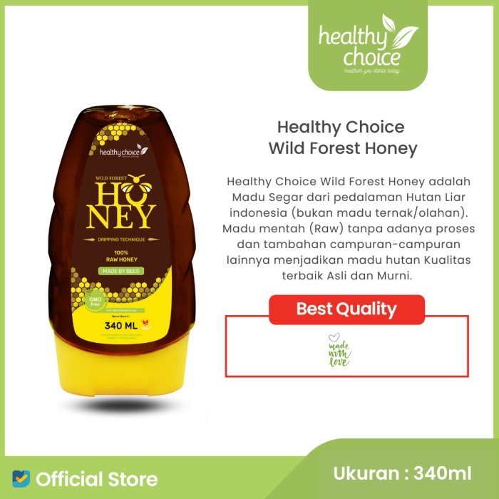 

Ready Healthy Choice Wild Forest Honey 340ml ( madu alam )