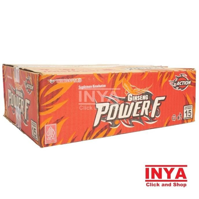 

Ginseng Power-F Action 24x180ml - Minuman Suplemen - Soft drink