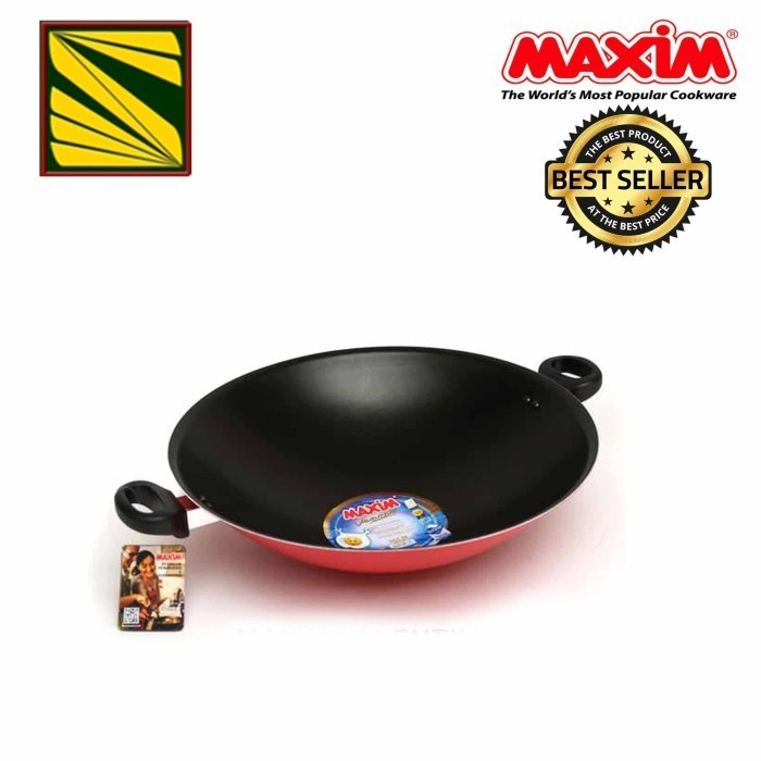 PTC Maxim Valentino Wok Wajan Teflon anti lengket ukuran 30cm dan 36 K01