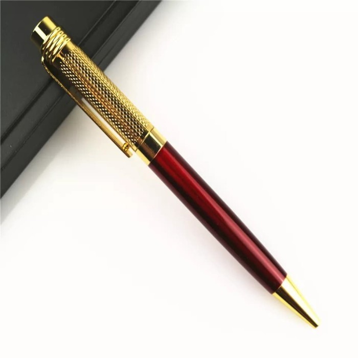 

Ready pen parker bolpoin pen merah gold eksekutif