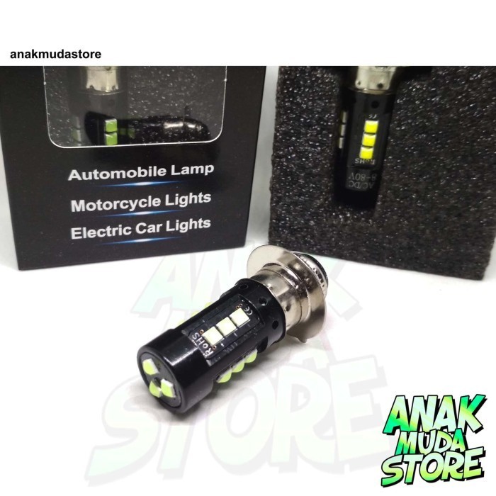 Lampu Led Headlamp Depan Sorot Motor H6 Variasi Motor Mio Beat Vario