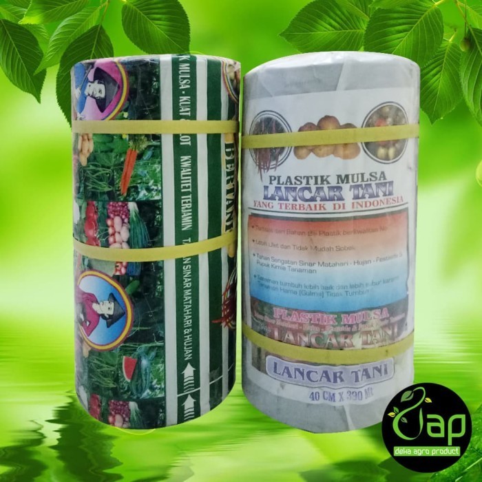 Plastik Mulsa Hitam Perak "Tani Maju" 40/80 Cm 390 Meter