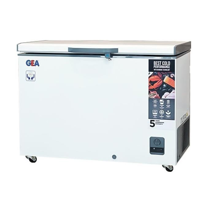 [Baru] Gea Chest Freezer / Freezer Box Gea 310 Liter Ab318R