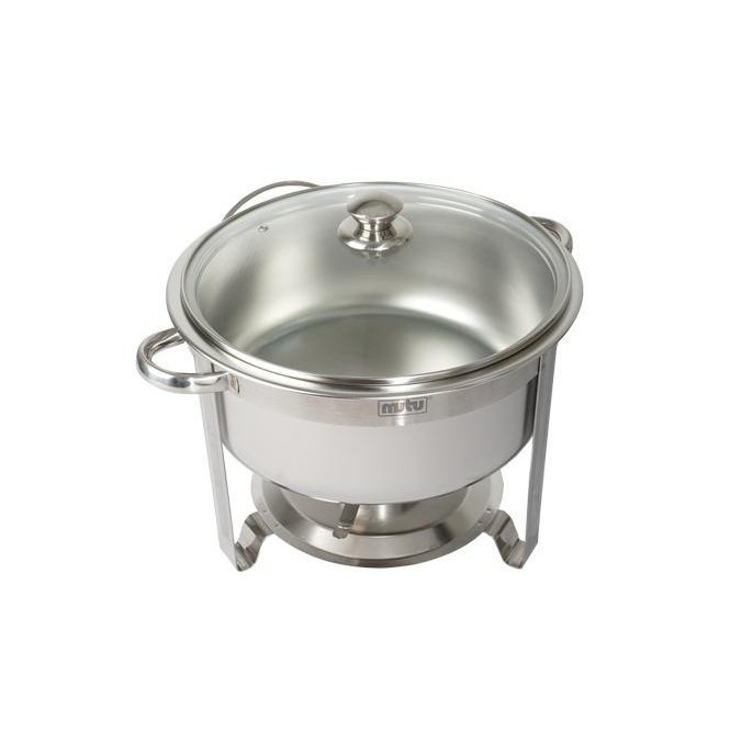 [Best Quality] Chafing Dish Bulat Dengan Kaca / Round Chafing Dish