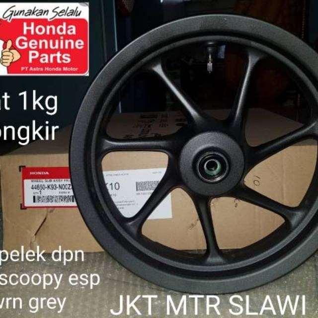 Velg depan atau pelek new scoopy fi esp stylish ori Honda AHM