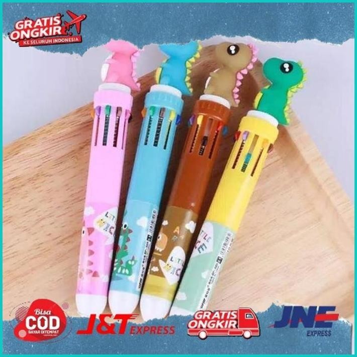 

[Ready] Ready Stock!! Pulpen 10 Warna/Pulpen Mekanik 10 Warna/Ballpoint Dengan 10 Warna Tinta.