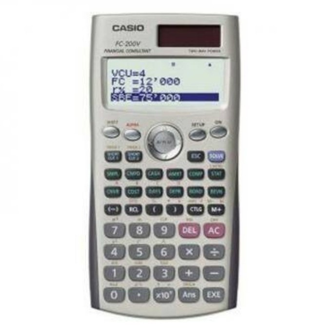 

Ready CASIO FINANCIAL CALCULATOR FC 200 V KALKULATOR KEUANGAN