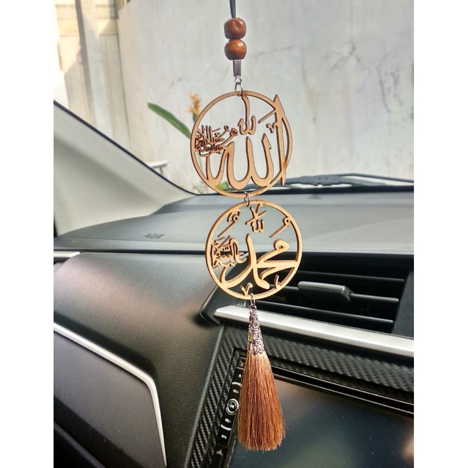 Aksesoris Gantungan Spion Mobil Allah, Hiasan Spion Mobil Allah