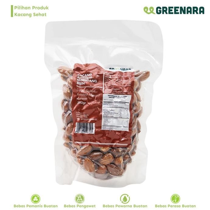 

Kacang Almond Panggang Asin 250gr / Lightly Salted Roasted Almond