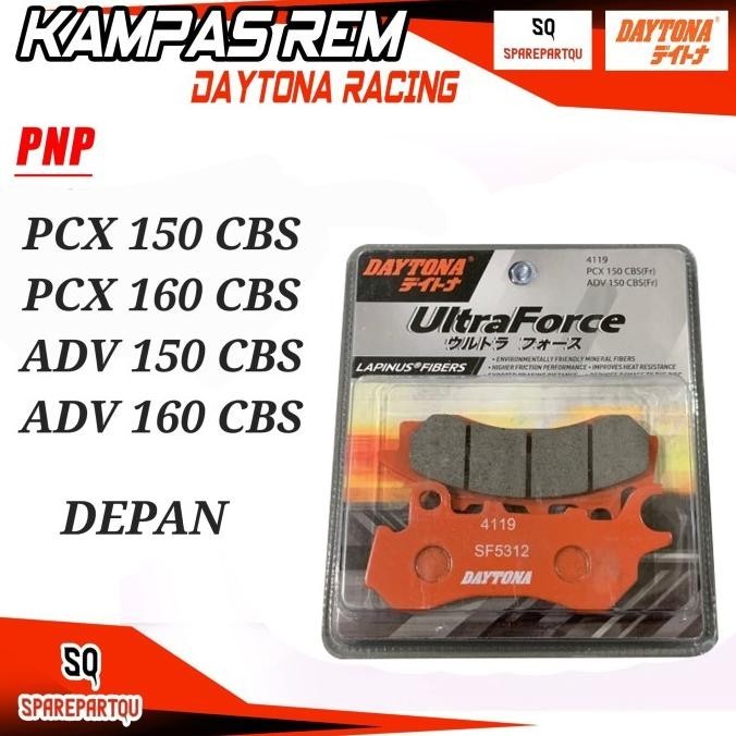 KAMPAS REM DEPAN PCX 150 160 ADV 150 160 CBS DAYTONA LAPINUS FIBER WS04