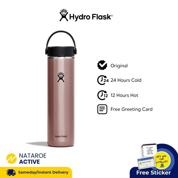 HYDRO FLASK TUMBLER 24OZ LIGHTWEIGHT WIDE MOUTH TRAIL - QUARTZ