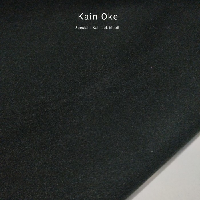 Bahan Kain Jok Mobil Hitam Suede Halus