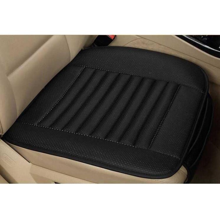 Cover Sarung Bantalan Jok Empuk Tempat Duduk Kursi Mobil Bahan Kulit