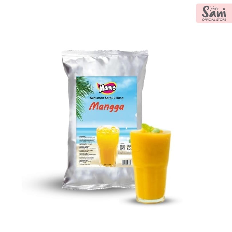 

Sani | Mamio Minuman Serbuk 500g - Jeruk Mandarin/mangga/jeruk nipis/leci tea/lemon tea (ATK)