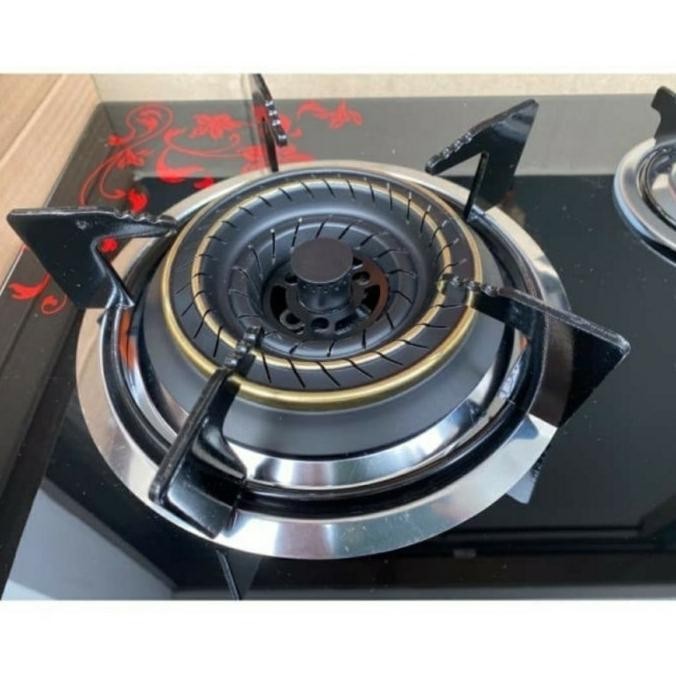 [Promo] Kompor Gas Tanam Progas 3 Tungku Hitam Pg-333 Kaca (3Tk Gas)