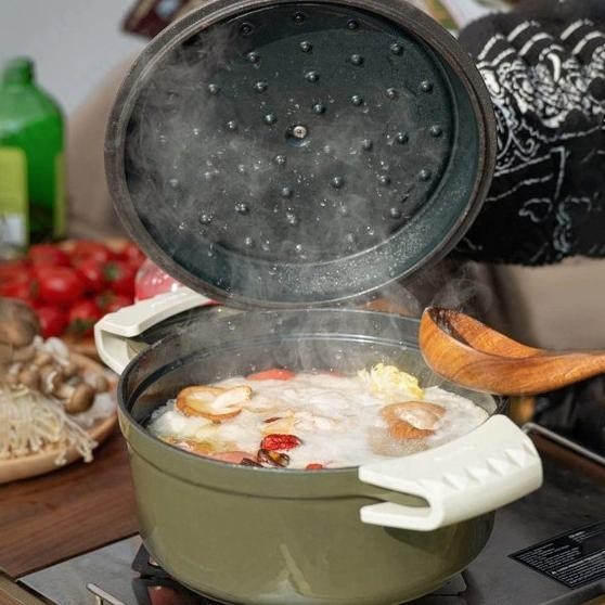 [Ready Stock] Panci Enamel Pot 3.8L Naturehike Nh20Cj021