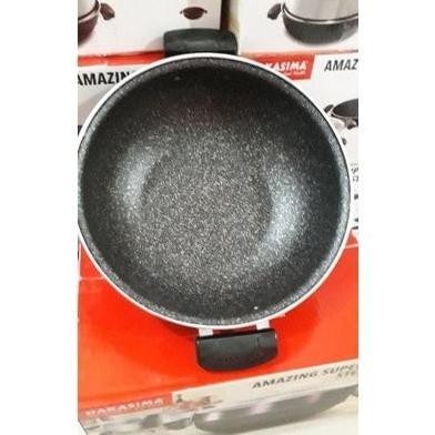 [Ready Stock] Hakasima Amazing Super Wok Big Panci Set Serbaguna Komplit Original
