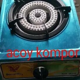 [Ready Stock] Kompor Gas Butterfly Satu Tungku Api Besar