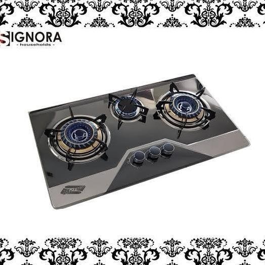 [Promo] Signora Kompor Gas Tanam 3 Tungku Burner New Grande Stainless Signora