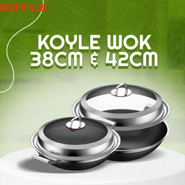 [Promo] Promo Panci Koyle Wajan /Wok Anti Lengket/Koyle Wok 2 Handle