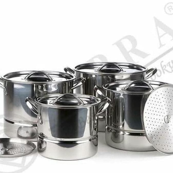 [New] Promo Panci Stockpot Steamer 4 In 1 Supra / Dandang Nasi