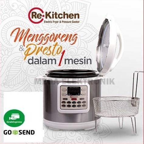 [New] Rb Rf-609 Electric Fryer & Pressure Cooker | Menggoreng & Presto Dalam