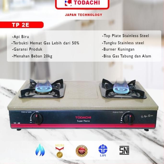 [New] Kompor Gas Todachi 2 Tungku Type Tp-2E