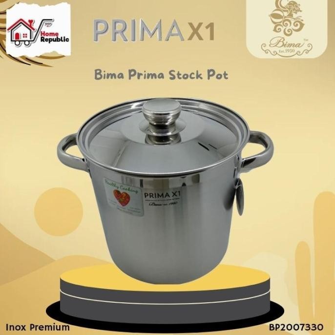 [New] Panci Bima Prima Stockpot 30Cm Stainless Steel Bp2007330 Panci Tinggi