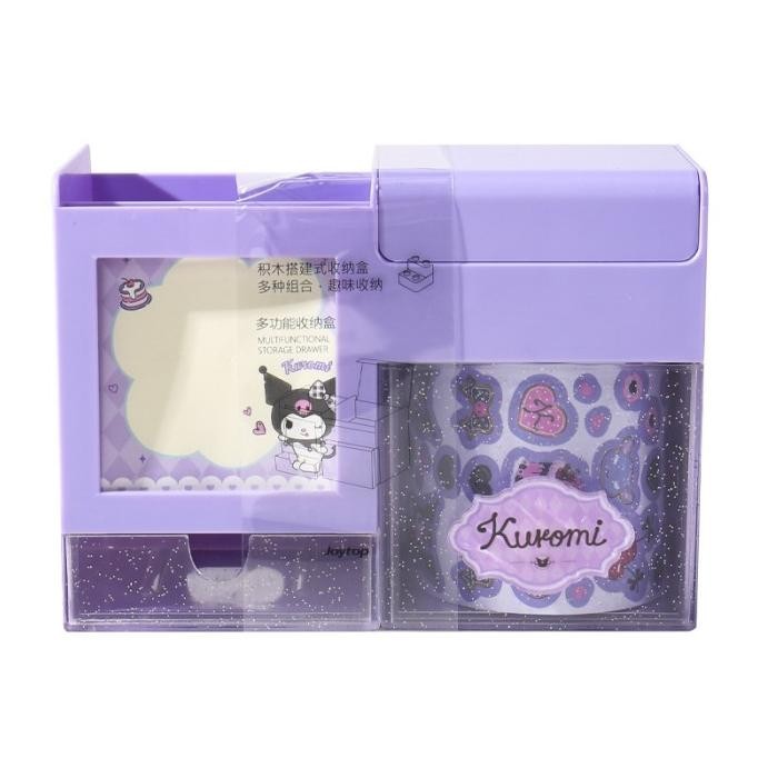 

TERBARU - MIMIMOO Kotak Penyimpanan Alat Tulis Sticker Sanrio Cinnamoroll Kuromi