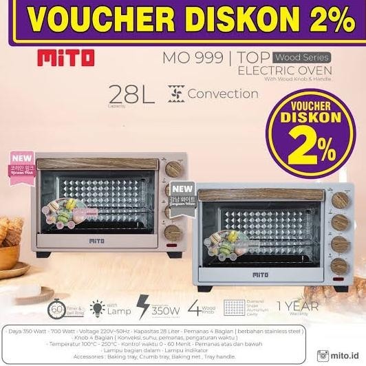 [Ready] Oven Listrik Mito Mo 999 / Electrik Oven Mito Mo999 / Mito Mo-999 Sale