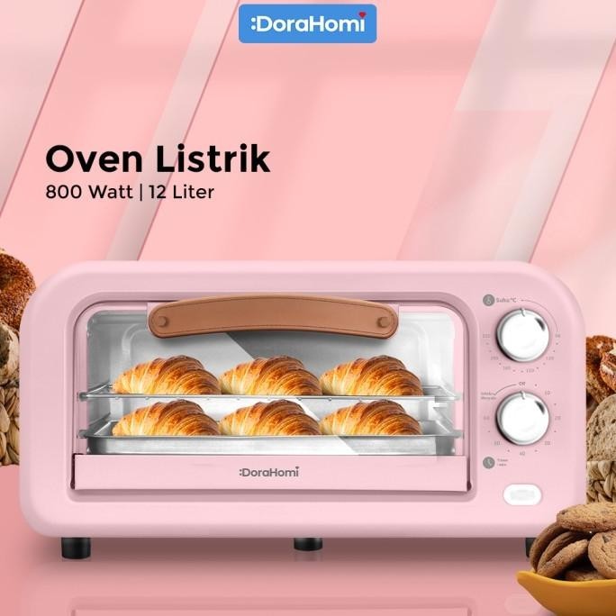 [Ready] Dorahomi Oven Listrik Low Watt Electric Open Kue Alat Panggang 12Liter