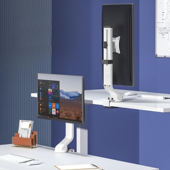 [New] T3 Bracket Monitor Tv Desk Adjustable Monitor Arm Stand Braket Monitor