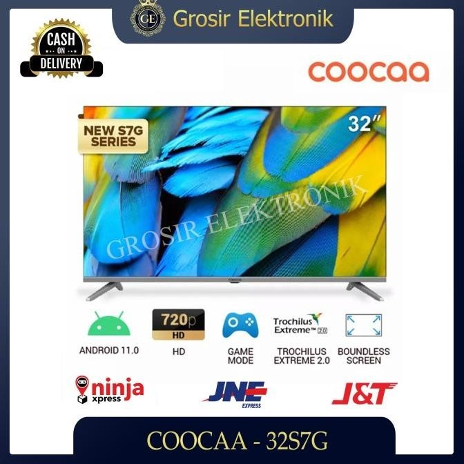 [Promo] Coocaa Led Tv 32" Inch Hd Android Tv 11.0 Digital 32S7G