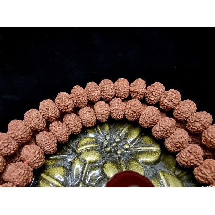 [Baru] Kalung Tasbih Diamond Bodhi Seed Rudraksha 10 Mukhi Nepal Super 10Mm P184