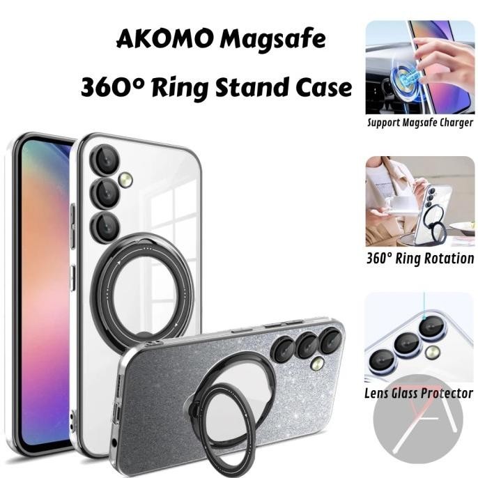 Case Samsung A54 / A52S 5G / A52 Magsafe Stand Ring Cover Casing Akomo