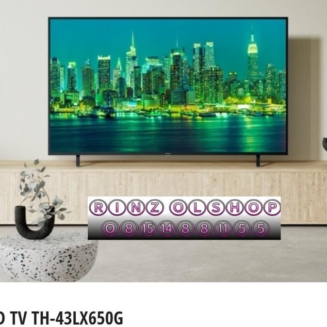 [Ready] Led Tv Panasonic Th-43Lx650G Smart Android Tv Uhd 4K Digital 43Lx650