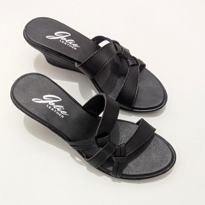 Sandal Kulit Asli Custom Model Sandal Hak 5Cm Sandal Wanita