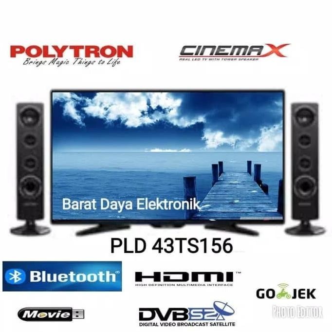 [New] Tv Led Polytron Pld-43Ts156 Digital Tv Bluetooth Plus Speaker New
