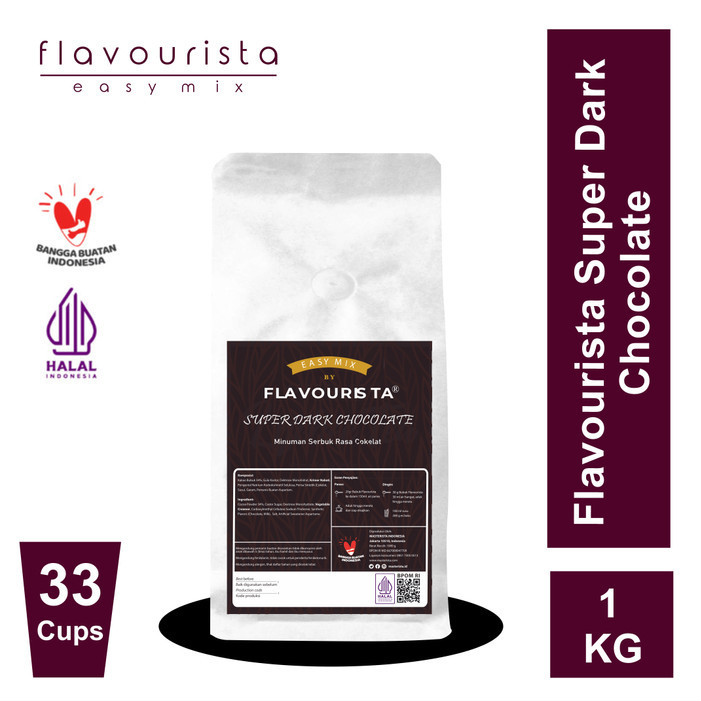 

Bubuk Coklat Flavourista Super Dark Chocolate 1000 gram K02