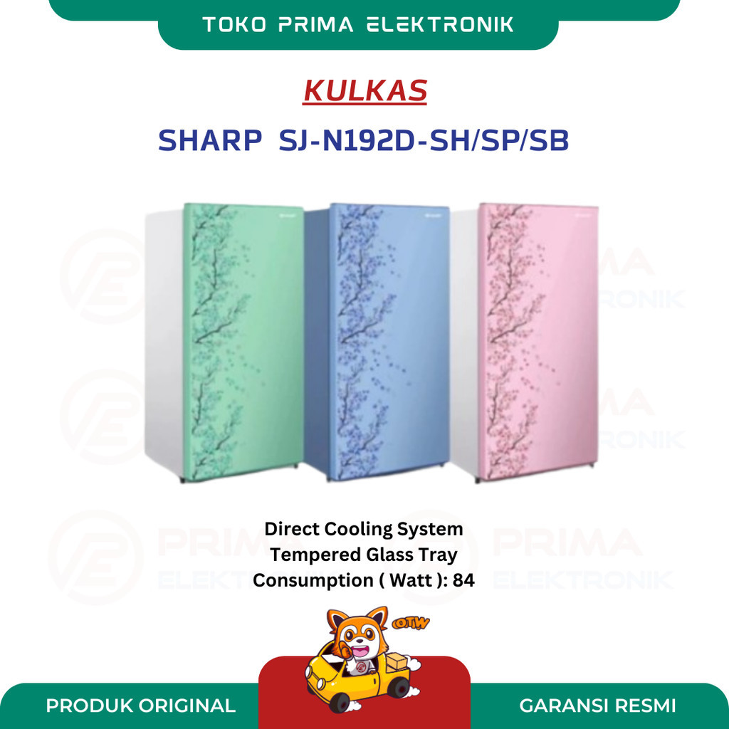 KULKAS SHARP SJ-N192D-SH/SP/SB