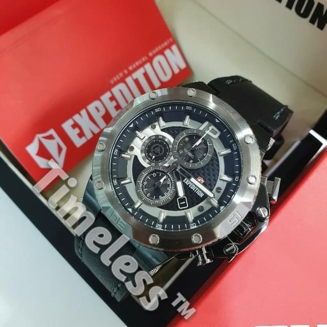 [Best Quality] Jam Tangan Pria Expedition E6751M Black Gray